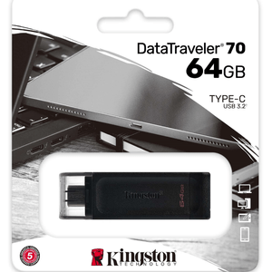 PENDRIVE KINGSTON 64GB USB TYPE C (5302)  DT70