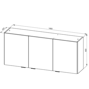 ALACENA DIELFE 1.40MTS TONO ROBLE KENDAL CTA140