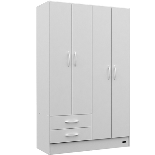 PLACARD E-MOSCONI 4 PUERTAS TONO BLANCO 181x113x46cm 57061