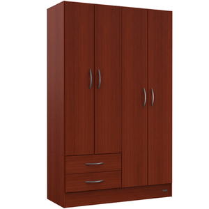PLACARD E-MOSOCONI 4 PUERTAS TONO CAOBA 181x113x46cm 57069