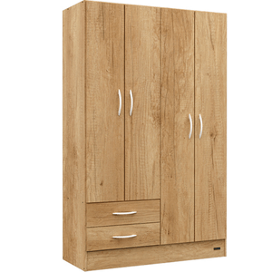 PLACARD E-MOSCONI 4 PUERTAS TONO ALMENDRA 181x113x46cm 56236