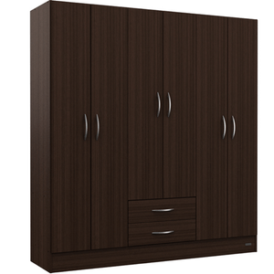 PLACARD E-MOSCONI 6 PUERTAS TONO CHOCOLATE 181x169x46cm 57080