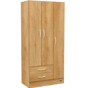 PLACARD E-MOSCONI 3 PUERTAS TONO ALMENDRA 181x85x46cm 56235