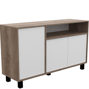 VAJILLERO E-MOSCONI DOORS 130 TONO NEBRASKA GRIS/BLANCO 56924