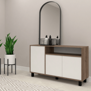 VAJILLERO E-MOSCONI DOORS 130 TONO NEBRASKA GRIS/BLANCO 56924