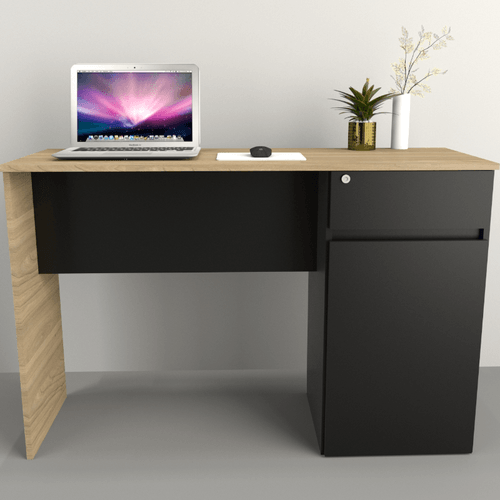 ESCRITORIO E-TABLES JUVENIL CON CAJON OLMO FINLANDES/NEGRO 3045-CON