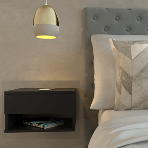 MESA DE LUZ E-TABLES FLOTANTE NEGRO 6448-NEG
