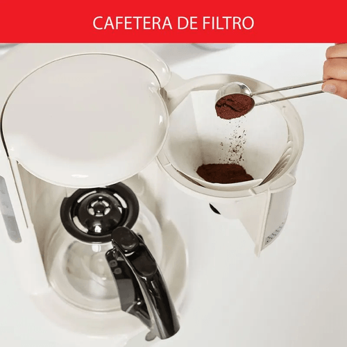 CAFETERA DE FILTRO MOULINEX 1.25L SOLEI IVORY FG381A10