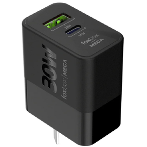 CARGADOR FOXBOX MEGA 30W NEGRO