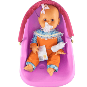 MUÑECA YOLLY BELL 130 MI BEBÉ C/ CUNITA PORTATIL "HUEVITO"