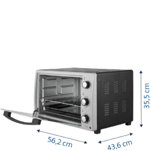 HORNO ELECTRICO TRAMONTINA 55L SILVER COOK HEC PNH048335