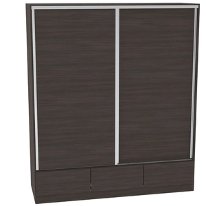 PLACARD 2 PUERTAS CORREDIZAS TONO WENGUE 182x212x60cm 3121
