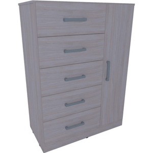 CHIFONIER 0.90m 5 CAJONES 1 PUERTA TONO JACARANDA 3415