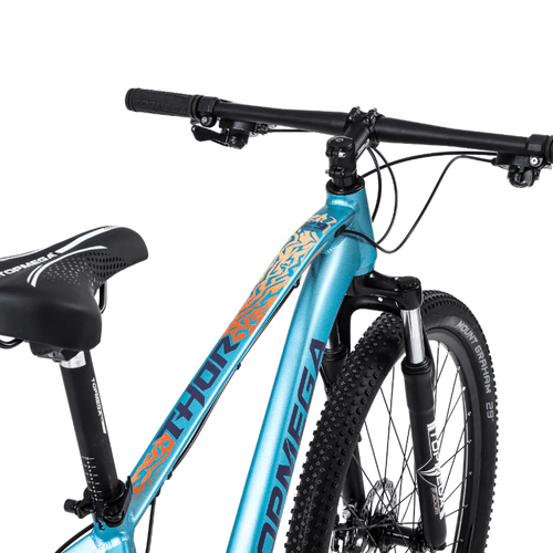 MTB R29 TOPMEGA THOR 24V CUADRO ALUMINIO CELESTE/AZUL/NARANJA 9662 TALLE M-18