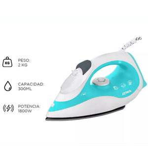 PLANCHA ATMA CON VAPOR 1800W PAV1217PI