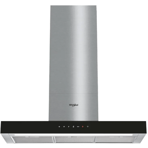CAMPANA WHIRLPOOL DE PARED 90cm NEGRO INOX. TBOX WAE90RPIM