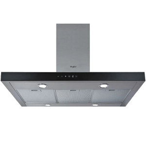 CAMPANA WHIRLPOOL ISLA 100cm NEGRO INOX. WAF10RPIM