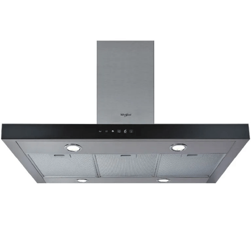 CAMPANA WHIRLPOOL ISLA 100cm NEGRO INOX. WAF10RPIM