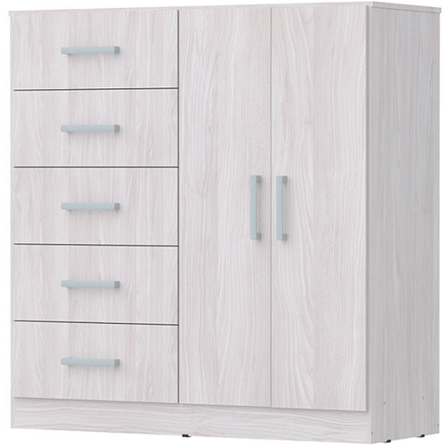 CHIFONIER 1.18m 5 CAJONES 2 PUERTAS TONO JACARANDA 3405