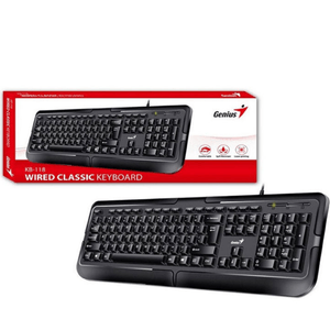TECLADO GENIUS KB-118 II BLACK SP CB