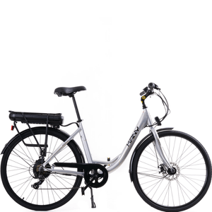 BICI ELECTRICA KANY R28 GRIS C700 + CASCO (DE REGALO)