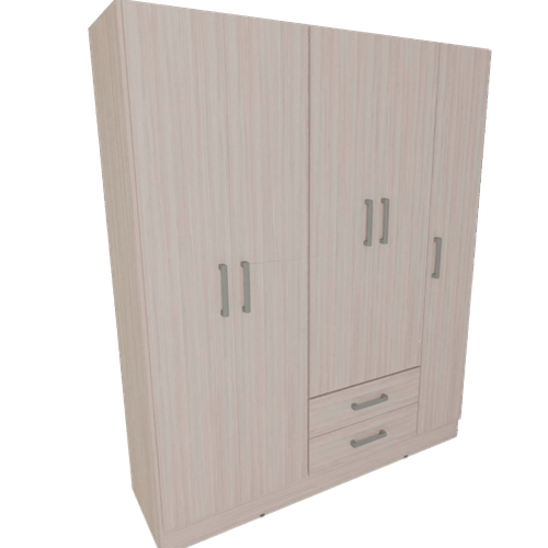 PLACARD 5 PUERTAS TONO JACARANDA 1.51X1.84X0.47m 3514