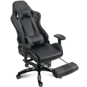 SILLON GAMER LEVEL UP APOLO NEGRA C/APOYA PIES