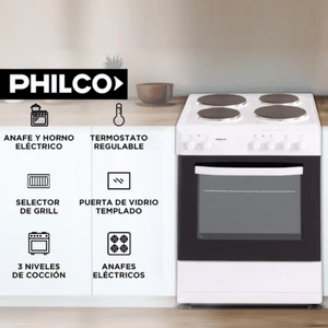 COCINA ELECTRICA PHILCO 60CM BLANCA 94PHCH060B