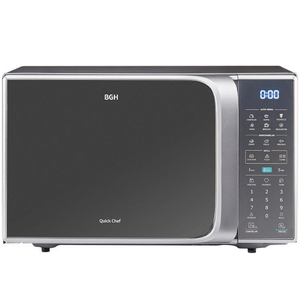 MICROONDAS BGH 28L C/GRILL PLATA B-228S20