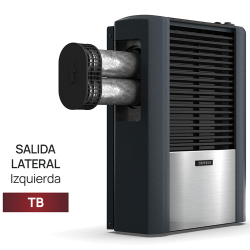 CALEFACTOR COPPENS 4000kcal TB PELTRE ACERO (SALIDA IZQUIERDA)