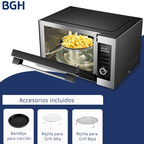 MICROONDAS BGH 30L DIGITAL C/AIR FRYER B330DFN24