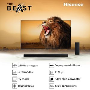 SOUNDBAR HISENSE 240W 2.1CH HS2100SB