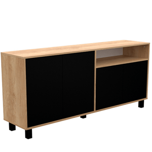 VAJILLERO E-MOSCONI DOORS 170 TONO NEBRASKA NATURAL /NEGRO 56927