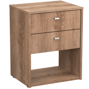MESA DE LUZ E-MOSCONI NATURE 2 CAJONES TONO NEBRASKA/GRIS 56698