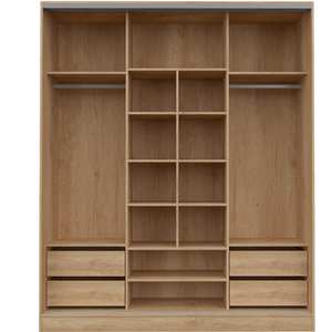 PLACARD E-MOSCONI PUERTAS CORREDIZAS PREMIUM NATURE TONO NEBRASKA/NATURAL 182×219×60cm 57118