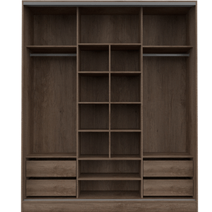 PLACARD E-MOSCONI PUERTAS CORREDIZAS PREMIUM NATURE TONO NEB/GRIS 182×219×60cm 57123