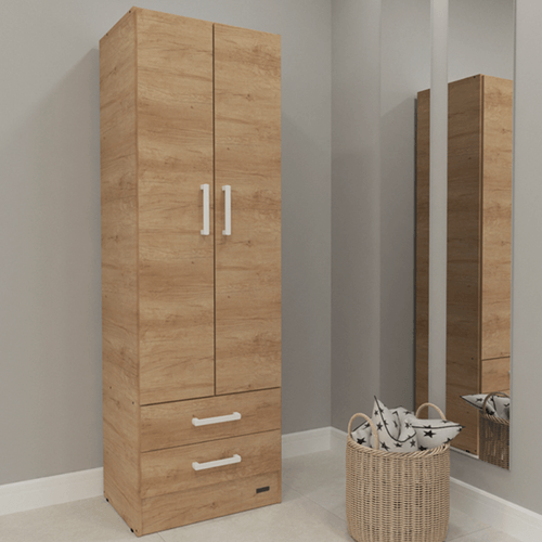 PLACARD E-MOSCONI 2 PUERTAS TONO NEBRASKA/NATURAL 57×181×46cm 55610