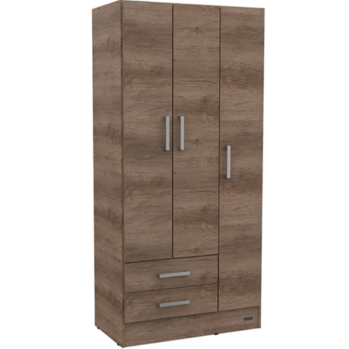 PLACARD E-MOSCONI 3 PUERTAS TONO NEBRASKA/GRIS 85x181x46cm 55619