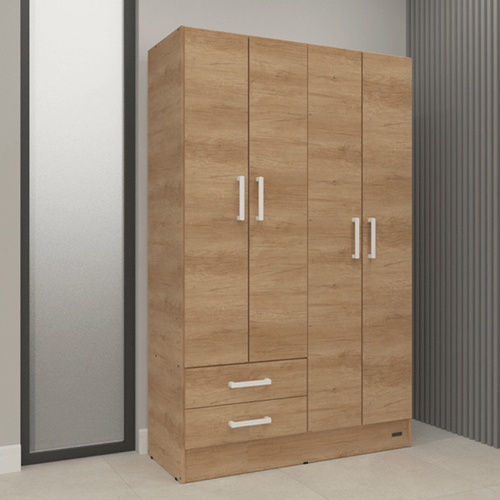 PLACARD E-MOSCONI 4 PUERTAS TONO NEBRASKA/NATURAL  113x181x46cm 55612