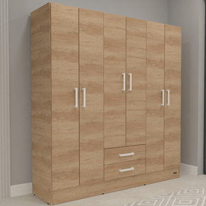 PLACARD E-MOSCONI 6 PUERTAS TONO NEBRASKA/NATURAL 169x181x46 55615