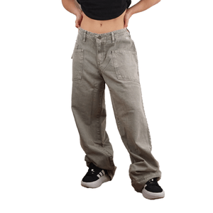 JEAN RUSTY BROOKS LOW RISE WIDE LEG TWILL DAMA