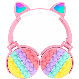 AURICULAR ON EAR FOXBOX POP-IT GATO ROSA 7070