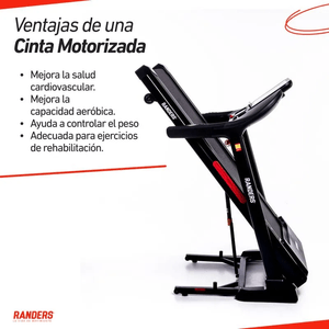 CINTA MOTORIZADA RANDERS 20km/h 150kg PLEGABLE ARG-780-X