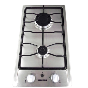ANAFE DOMEC A GAS 2 HORNALLAS ACERO INOX. AX2V