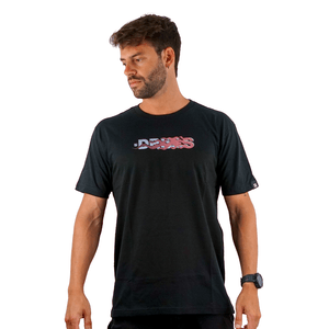 REMERA DRILLS FUEGO NEGRO HOMBRE