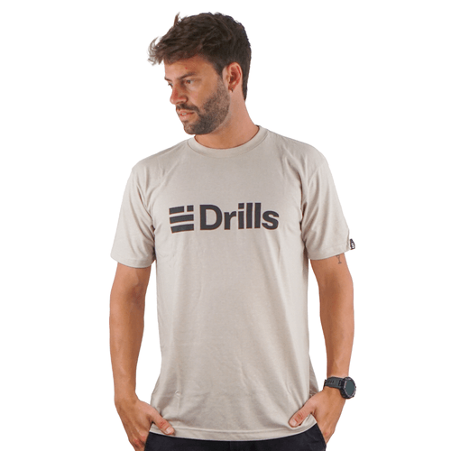 REMERA DRILLS D2613 BEIGE HOMBRE