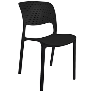 SILLA DE POLIMERO NEGRA TORINO