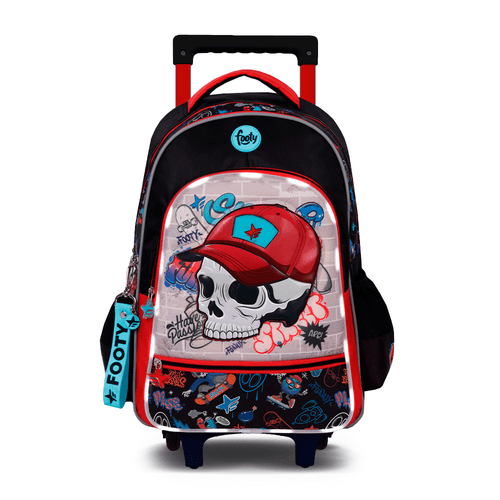 MOCHILA FOOTY CARRO 18 LUZ SKULL