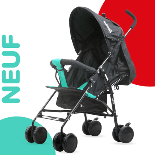 COCHESITO PARAGUITA BEBESIT NEUF NEGRO/AQUA 1058-A