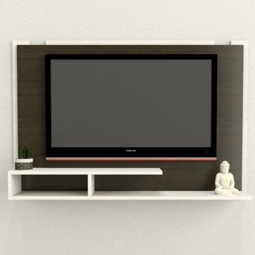 RACK PARA COLGAR TABLES TV/LED 52" TONO WENGUE/BLANCO 1041 CWB